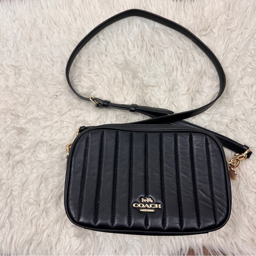 Coach Black Jes Quilted Crossbody Bag - Picture 14 of 14